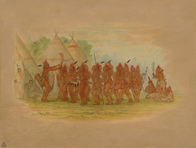 奴隶之舞--绍基，1861年。 作者 乔治·卡特琳
