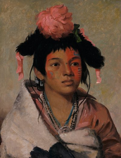 Tcha-káuk-o-ko-máugh，大酋长，一个男孩，1831年。 作者 乔治·卡特琳