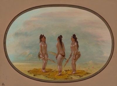 帅气的舞蹈--咕噜咕噜，18541869。 作者 乔治·卡特琳