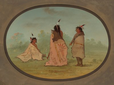 三个黑脚族人，18551869。 作者 乔治·卡特琳