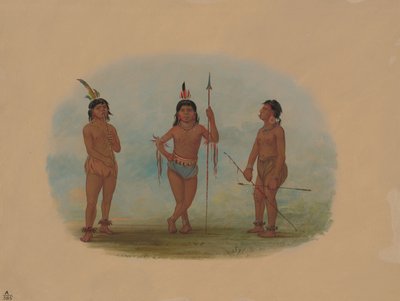 三个年轻的托博斯人，1854年至1869年。 作者 乔治·卡特琳