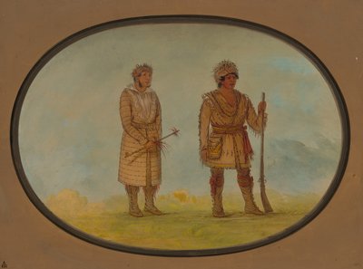 两位切罗基酋长，1861-869年。 作者 乔治·卡特琳