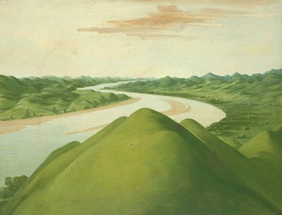 在德克萨斯州的十字树丛中查看，1832年或1834-1835年。 作者 乔治·卡特琳