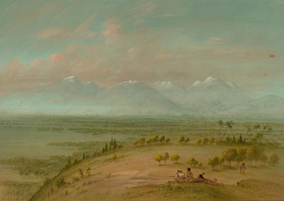 潘帕-德尔-萨克拉门托的景色，1854-1869年。 作者 乔治·卡特琳