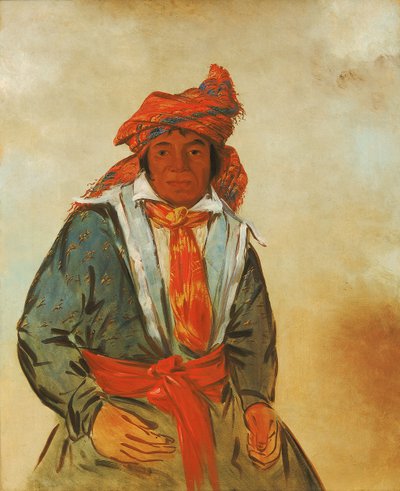 勇敢的瓦特-阿尔勒-戈，1834年。 作者 乔治·卡特琳
