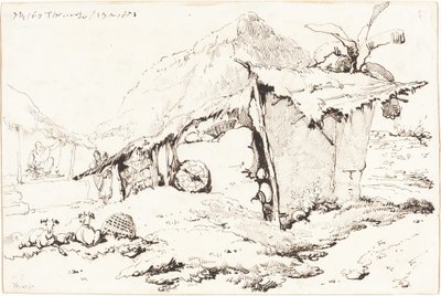 印度的一个村庄小屋[直书] 作者 乔治·钦纳里