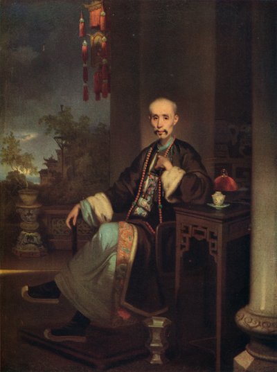 广商行负责人Qua Qua，1830年 作者 乔治·钦纳里