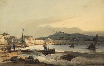 澳门海旁，南边，左侧是圣彼得堡，1830-1845年 作者 乔治·钦纳里