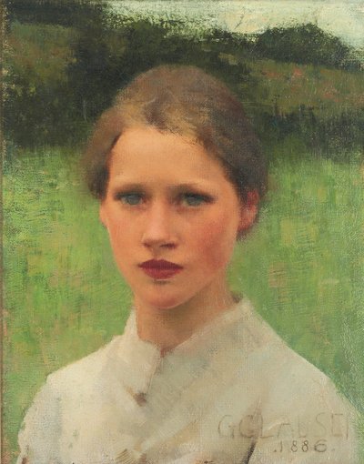 乡村少女 作者 George Clausen
