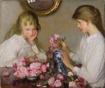 两个女孩安排Posies 作者 乔治·克劳森