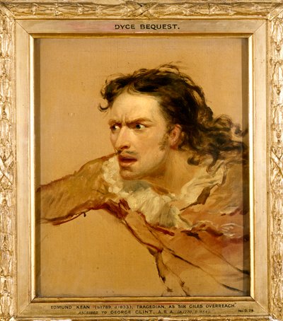埃德蒙·基恩（Edmund Kean）饰演Giles爵士（Sir Giles Overreach）在“一种新的偿还旧债务的方式”中，约1816年 作者 乔治·克林特