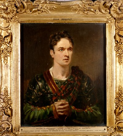 威廉·麦克雷德（William Macready）饰演麦克白（Macbeth），约1820年 作者 乔治·克林特