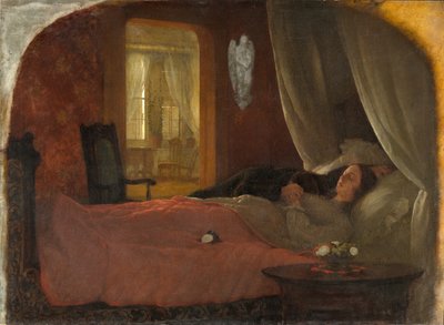 最后的睡眠，c.1858 作者 乔治·科克兰·兰丁