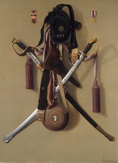 里维·麦恩·麦考利少校的内战勋章，1887年 作者 乔治·科普