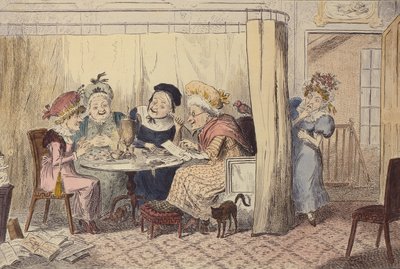 “一个狡猾的流浪精灵或听众很少会听到自己的好感的顺托”，1835年 作者 乔治·克鲁克申克