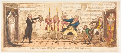 1813年6月1日，对英国历史的坟墓调查。 作者 乔治·克鲁克申克