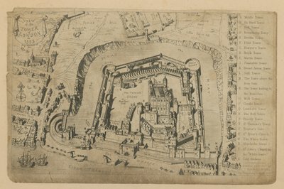 1553年伦敦塔的视图 作者 乔治·克鲁克申克