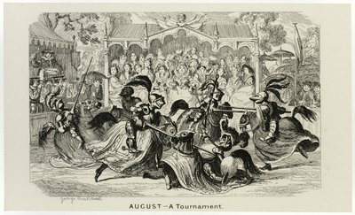 八月 - 从乔治-克鲁克申克（George Cruikshank）的钢铁蚀刻版画到《漫画年鉴》的锦标赛：1835-1853 作者 乔治·克鲁克申克