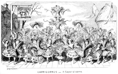 摩ri座-Caper-o-corns，19世纪。 作者 乔治·克鲁克申克
