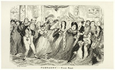 二月 - George Cruikshank 的钢版画首次进入《漫画年鉴》：1835-1853 作者 乔治·克鲁克申克