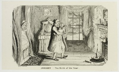 一月--从乔治-克鲁克申克（George Cruikshank）的钢板蚀刻版画到《漫画年鉴》的诞生：1835-1853 作者 乔治·克鲁克申克