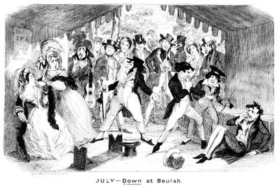 7月-大约在1840年代在Beulah落下。 作者 乔治·克鲁克申克