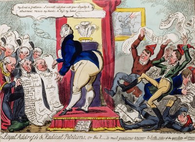 忠诚的致辞和激进的请愿书 作者 George Cruikshank