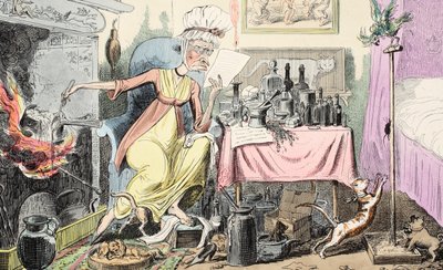 混合食谱为玉米，酒吧。 1835年（手工彩色雕刻） 作者 乔治·克鲁克申克