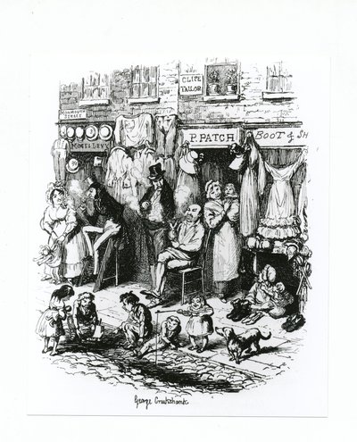蒙茅斯街，1836年 作者 乔治·克鲁克申克
