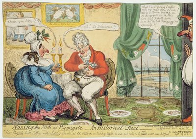 1821年在拉姆斯盖特（Ramsgate）占领了诺布（Nob） 作者 乔治·克鲁克申克