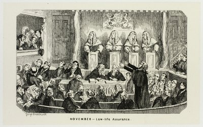 十一月 - 从乔治-克鲁克申克（George Cruikshank）的钢铁蚀刻版画到《漫画年鉴》的法律-生活保障：1835-1853 作者 乔治·克鲁克申克