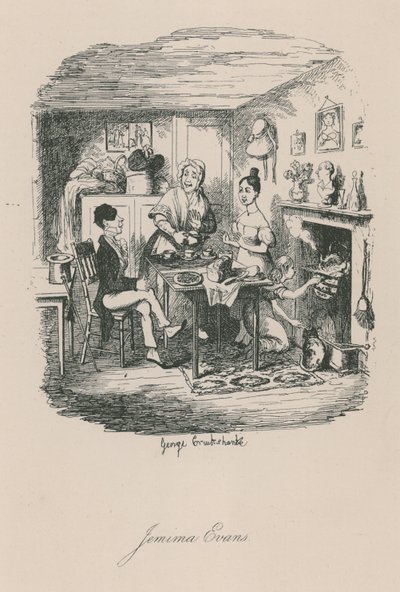 伦敦生活场景：Jemima Evans 作者 乔治·克鲁克申克