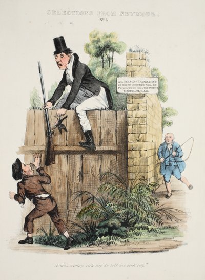 西摩的选择：第4号，一个男人来富裕，请告诉我vich vay。 ，酒吧c。 1840年（手工彩色雕刻） 作者 乔治·克鲁克申克