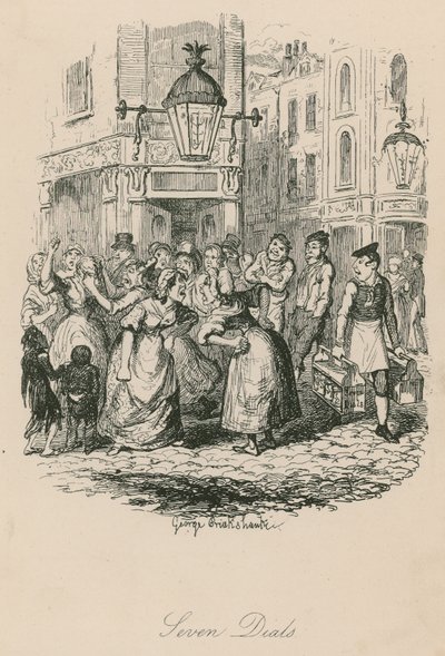Seven Dials，伦敦 作者 乔治·克鲁克申克