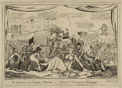 The Afterpiece (sic) to the Tragedy of Waterloo or Madame Francois and her Managers!!!, published November 9 作者 乔治·克鲁克申克