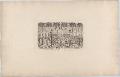 第一个先令日--进去，1851年。, 1851年。 作者 乔治·克鲁克申克