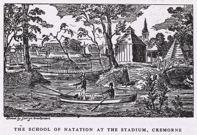 Cremorne Gardens体育场的自然学院 作者 乔治·克鲁克申克