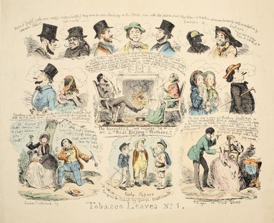 Tobacco Leaves No. 1, pub.1851. 作者 乔治·克鲁克申克
