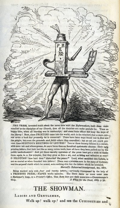 新闻自由人民的胜利，来自“政治秀 - 在家里”的插图！威廉·霍恩于1821年出版 作者 乔治·克鲁克申克