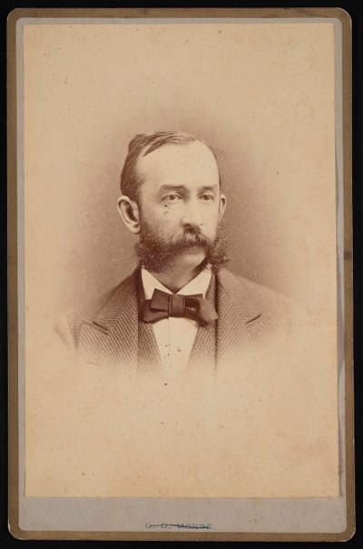 丹尼尔-科伊特-吉尔曼的肖像，1831-1908年，约1875年。 作者 乔治·丹尼尔斯·莫尔斯