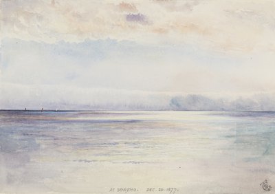在1877年12月30日的San Remo（纸上写着） 作者 乔治·道格拉斯·廷林
