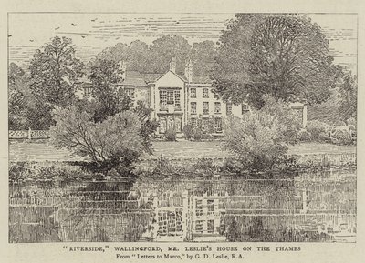 Riverside，Wallingford，Leslie&39;s House on the Thames 作者 乔治·邓洛普·莱斯利