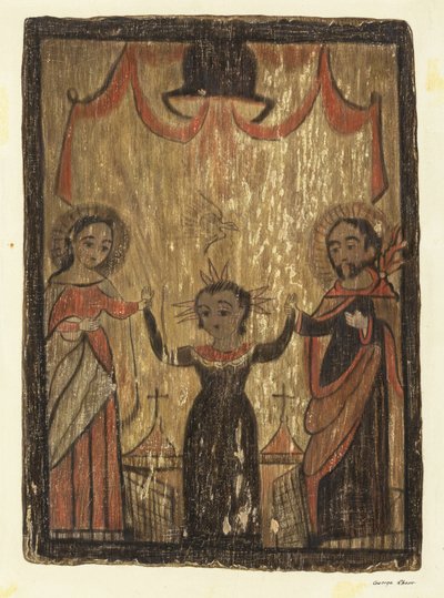 Retablo--《神圣家族》，约1938年。 作者 乔治·E·罗纳