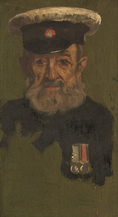 J. Smith 的肖像，第 4 代和 R.A.，c. 1920（面板上的油） 作者 乔治·埃德蒙·巴特勒