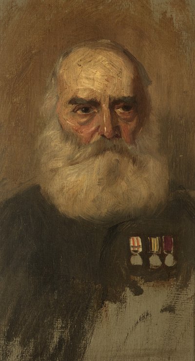 W. Puttick的肖像，R. Bgde，约1920年（油画板）。 作者 乔治·埃德蒙·巴特勒