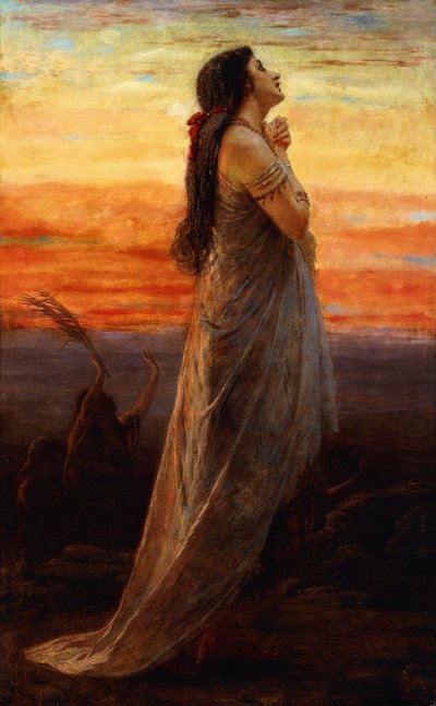 耶弗他女儿的哀叹，1871年 作者 乔治·埃尔加·希克斯