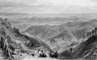 Mussooree和Dhoon，来自Landour》，1838年。 作者 乔治·弗朗西斯·怀特