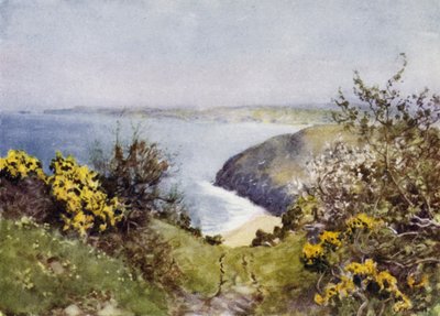 Carbis Bay (colour litho) 作者 乔治·弗兰克·尼科尔斯