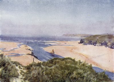 From Lelant to Godrevy (colour litho) 作者 乔治·弗兰克·尼科尔斯