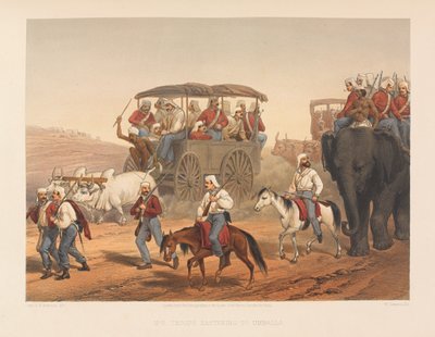 1857年，“部队赶到Umballa” 作者 乔治·弗兰克林·阿特金森